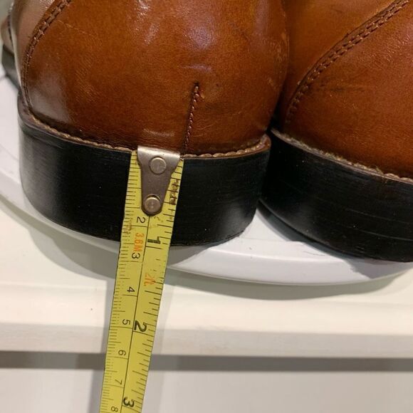 Stacy Adams Men 24916-221 Garrison Wingtip Oxfords Leather Dress Shoe Cognac 9M - Picture 7 of 10